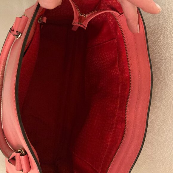 Kate Spade Wellsley Lg Leather Tote, Flamingo Pink - Picture 6 of 16